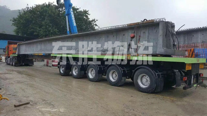 大型建筑材料運輸到香港，大型、超長水泥預制件轉載運輸至香港案例圖