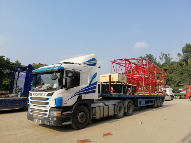 佛山物流到香港，佛山發貨到香港公司；深圳東勝物流中港平板車運輸案例圖